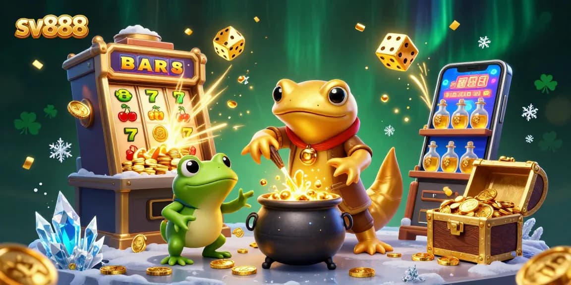 Experience magical wins at sv888 with a golden salamander and casino excitement.
