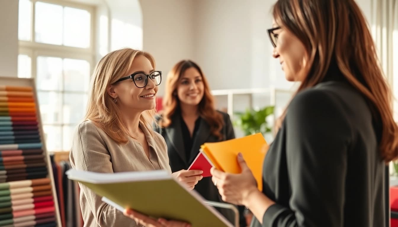 Analisi dei colori per Armocromia con dettagli e interazione tra consulente e cliente.