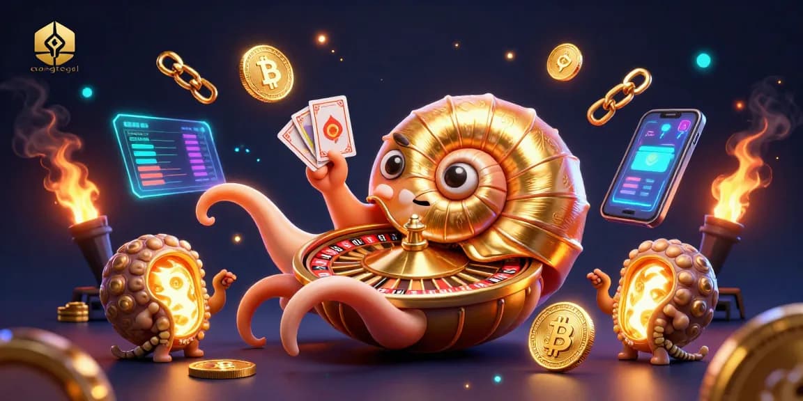 Engage with congtogel strategies using a vibrant 3D casino scene featuring a nautilus roulette wheel.