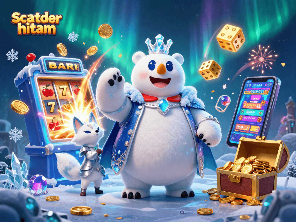 Experience the excitement of scatter hitam with dynamic casino elements and vibrant characters in action.
