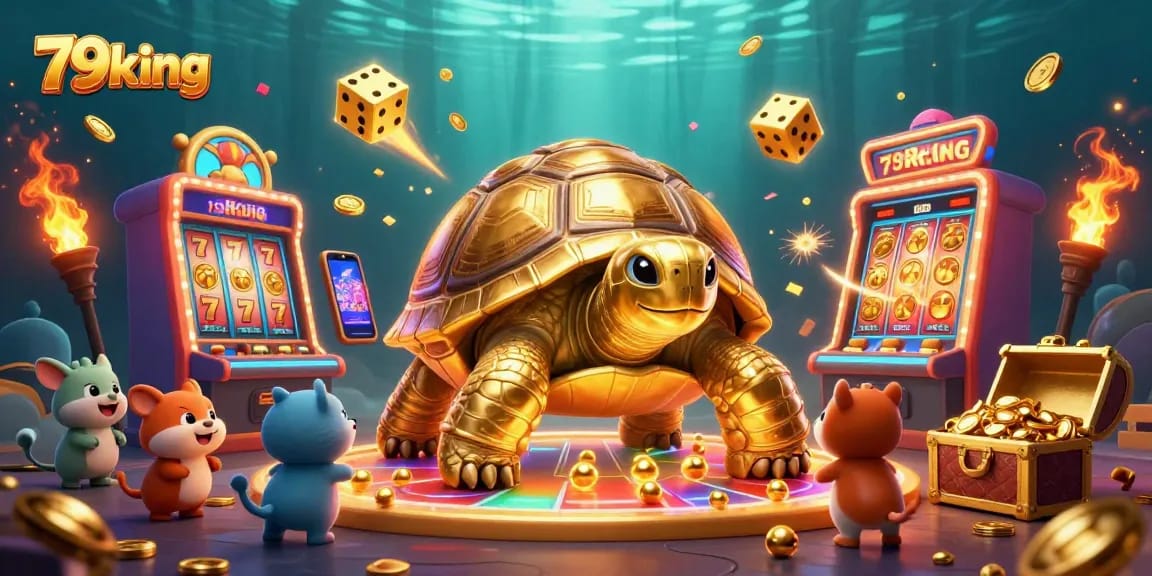 Experience thrilling gameplay at 79king with a vibrant casino scene featuring exciting slot machines and colorful characters.