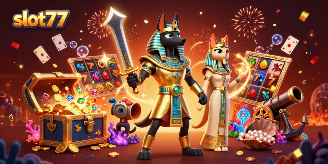 Menangkan permainan slot77 dengan kesempatan melimpah dan suasana kasino yang menarik.
