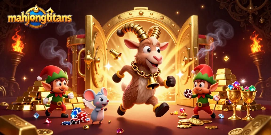 Experience the thrilling world of mahjongtitans with this vibrant 3D casino scene packed with action.