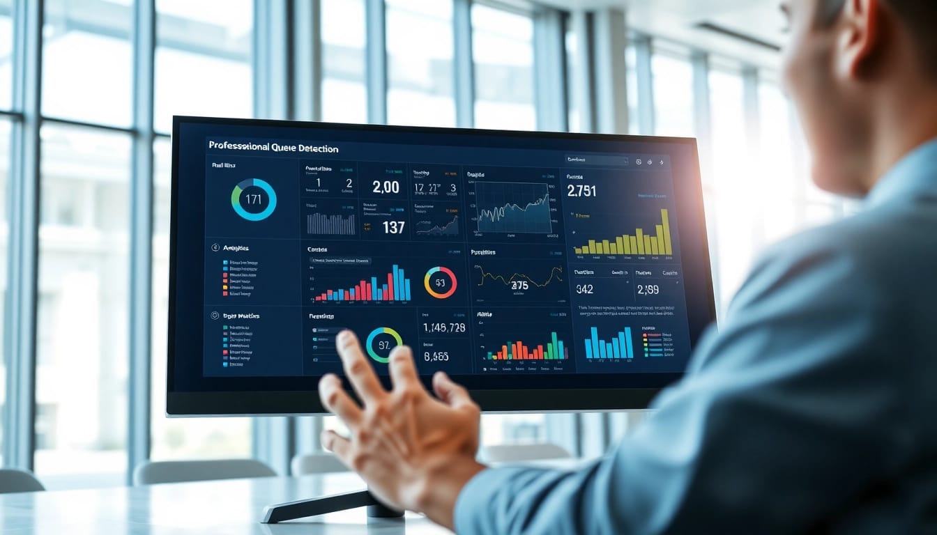 Visualizing the interface of queue detection software, showcasing real-time analytics and user engagement.