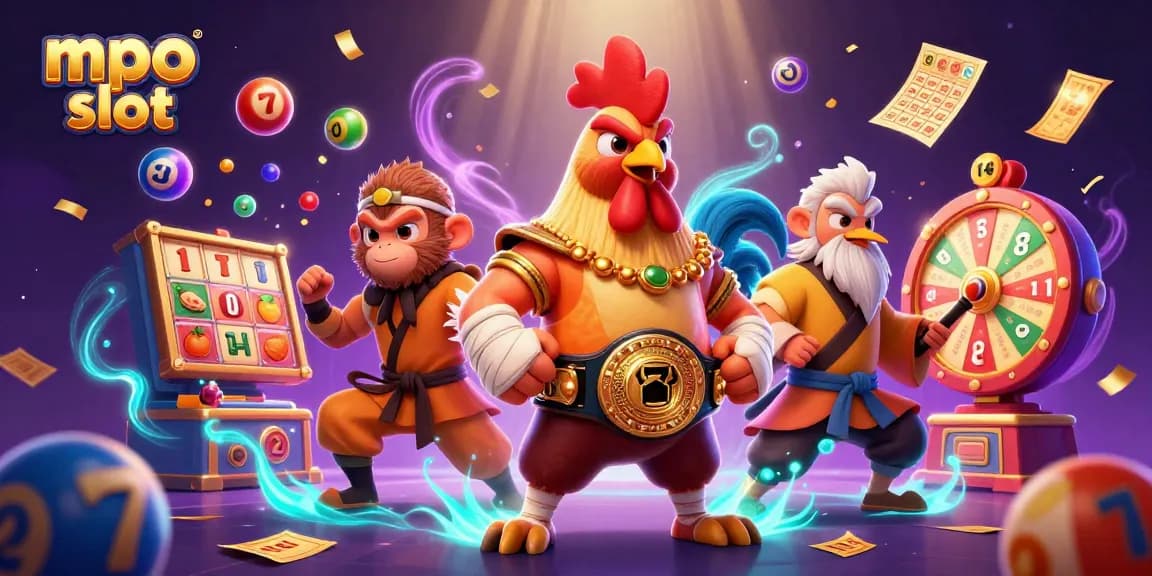 Experience the excitement of mpo slot with dynamic characters amidst spinning reels and vibrant game elements
