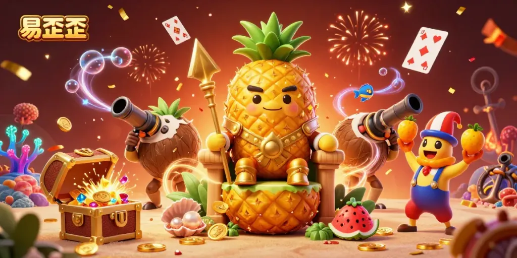 Experience exciting gameplay with 易歪歪 featuring a vibrant beach casino scene filled with celebration and action.