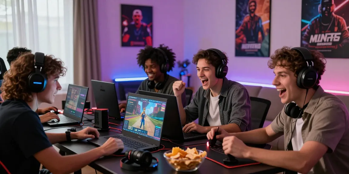 Exciting gaming session showcasing friends enjoying a mantra88 login while playing online.