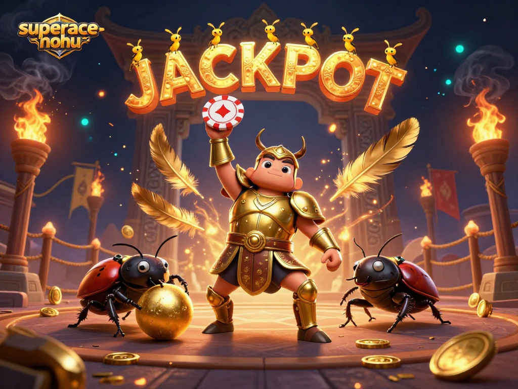 Experience the thrill of superace-nohu with engaging characters in a dynamic victorious casino scene.