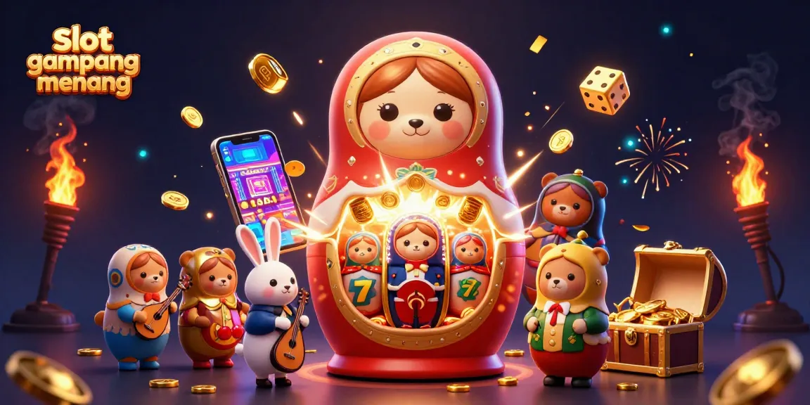 Experience the thrills of slot gampang menang with vibrant, dynamic casino elements and characters in action.