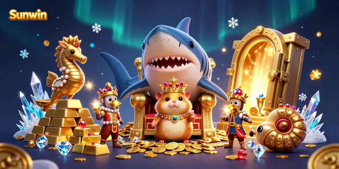 Engage with Sunwin's dynamic gaming experience featuring vibrant 3D characters and treasures.
