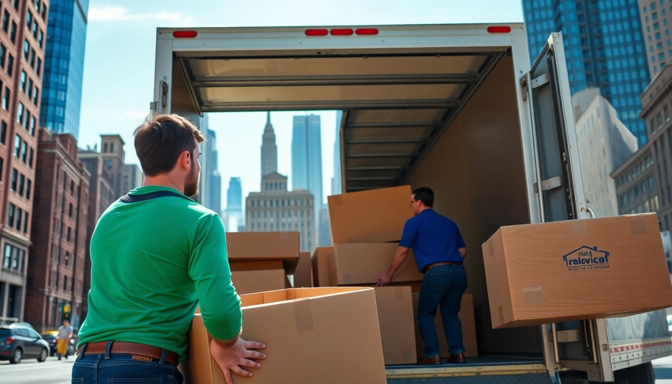 Movers in New York City expertly packing a truck, highlighting moving companies in new york city.