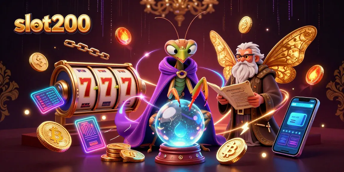 Engage with the mystical slot200 slots experience featuring vibrant characters and cryptocurrency elements.
