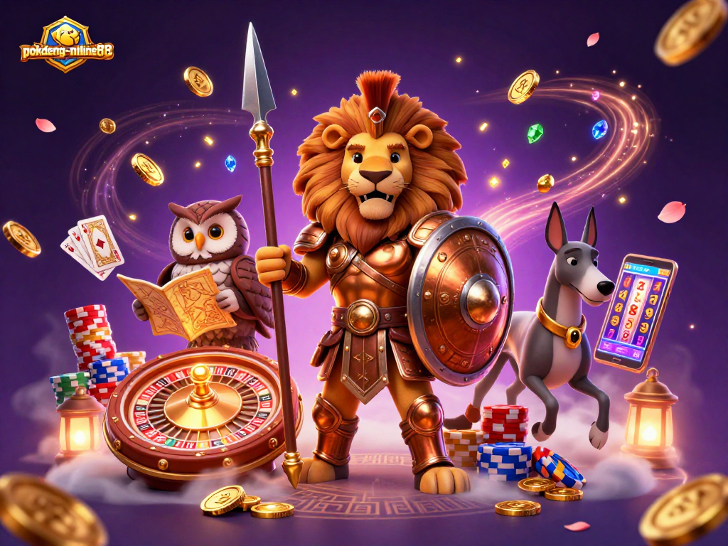 Engage with thrilling gameplay at pokdeng-online88, where iconic characters and vibrant casino elements collide.
