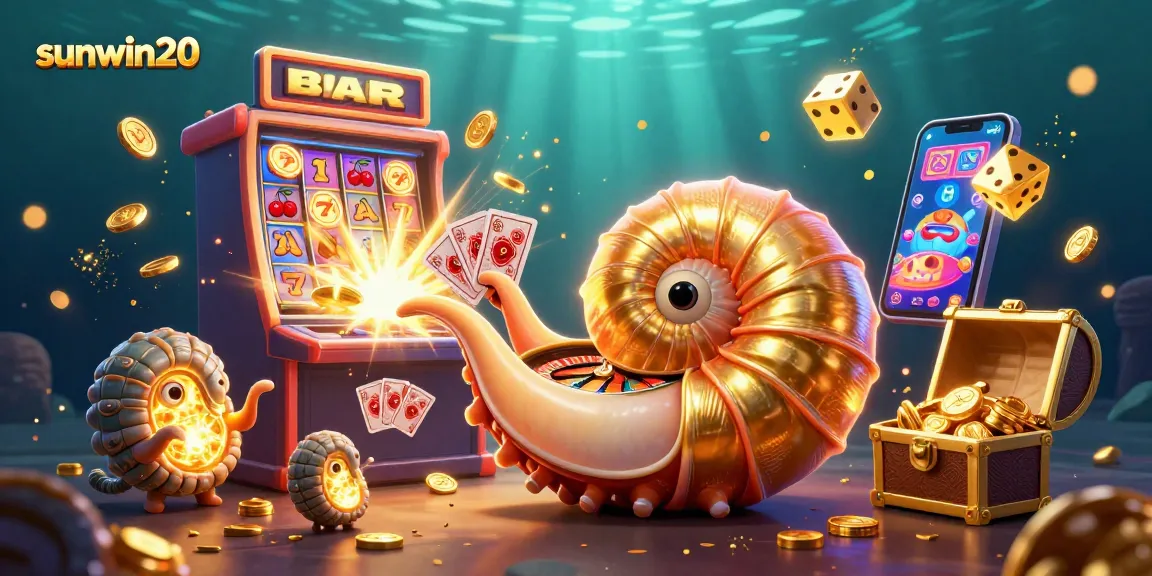 Engage with thrilling games at sunwin20 featuring a vibrant 3D casino scene.