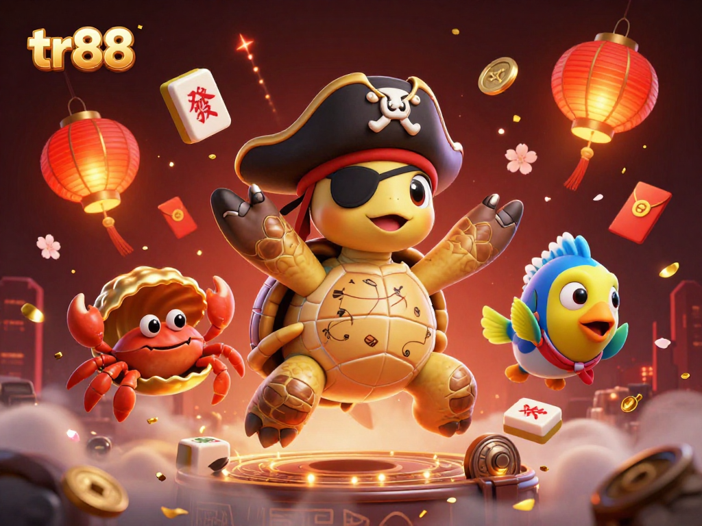 Engage in exciting gameplay with tr88, featuring vibrant 3D characters and thrilling treasure elements.