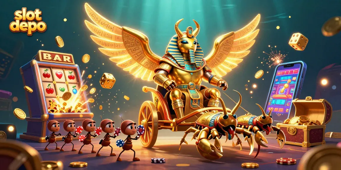 Permainan slot depo dengan karakter menarik dan elemen kasino yang spektakuler.
