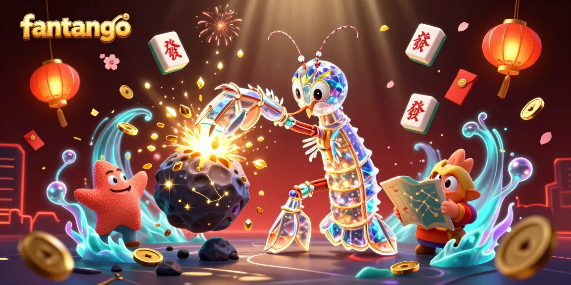 Experience excitement with fantango, featuring vibrant characters and casino elements in a dynamic, engaging scene.