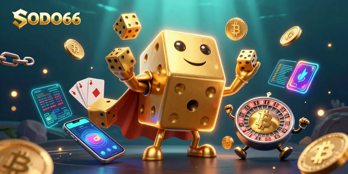 SODO66 players engaging in thrilling gameplay with innovative 3D crypto elements and dynamic casino visuals