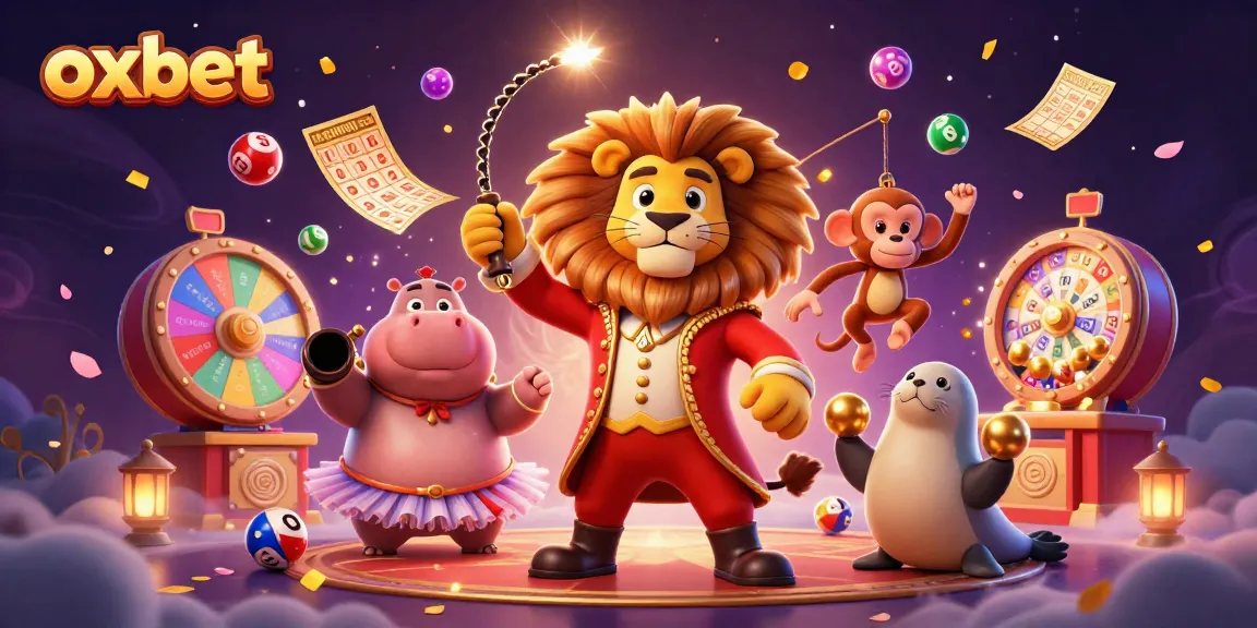 Experience thrilling gameplay at oxbet with dynamic casino characters amidst colorful gambling elements.