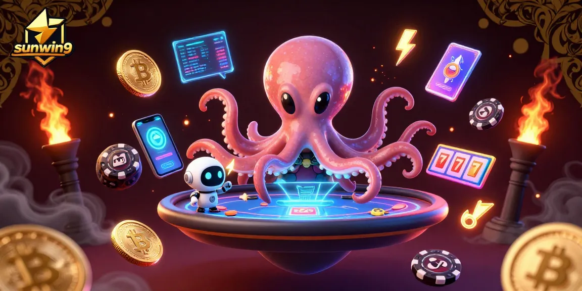 Engage in thrilling gameplay at sunwin9 with a cosmic poker experience featuring an alien octopus and crypto elements.