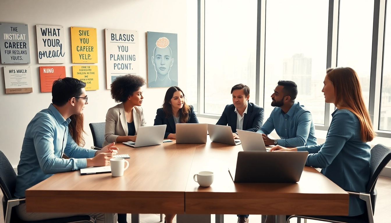 Engaging career coaching session fostering collaboration and personal growth during a professional discussion.