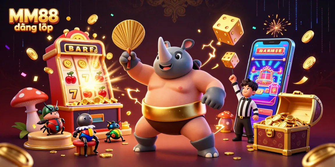 Experience the excitement at MM88 đăng nhập with a lively casino scene blending dynamic characters and rich jackpot elements.