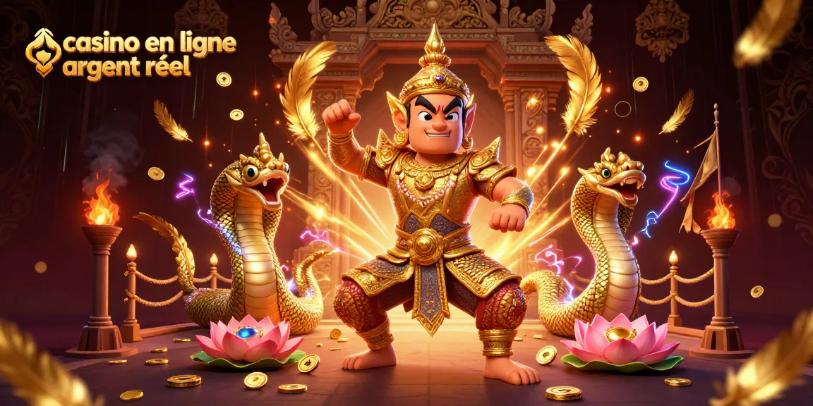 Jouez sur casino en ligne argent réel avec des gardiens colorés et des serpents dans un décor vibrant.