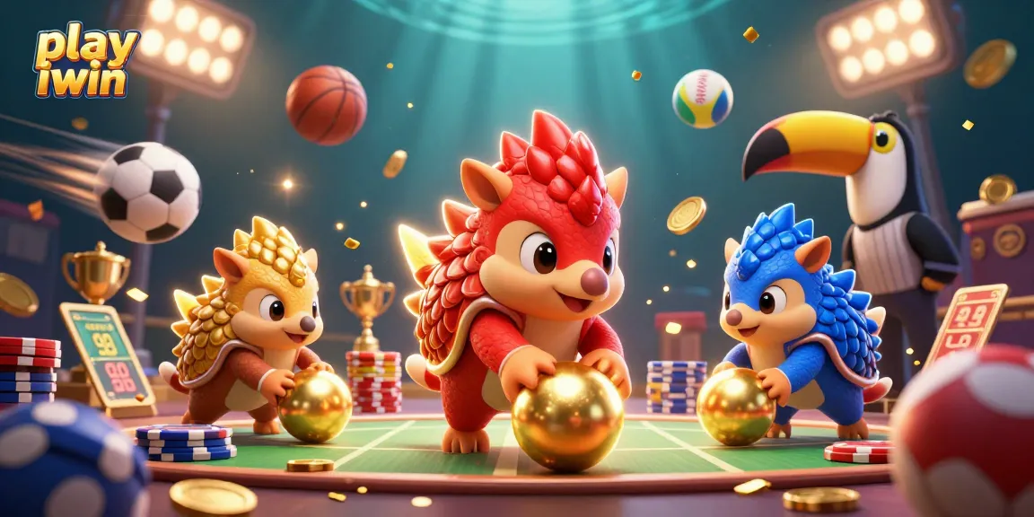 Join the fun as you play iwin with colorful pangolins and exciting casino elements!