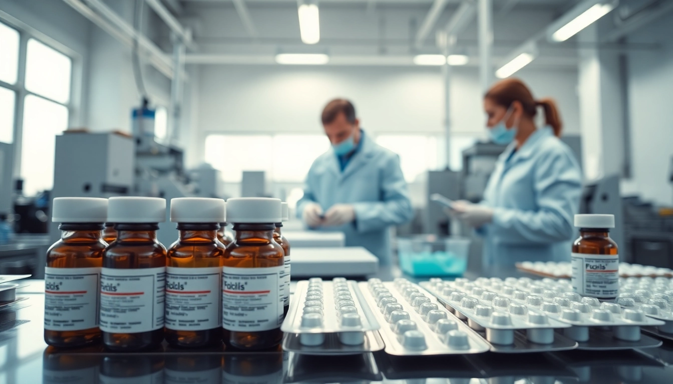Showcasing pharmaceutical packaging services through detailed and professional lab environments.