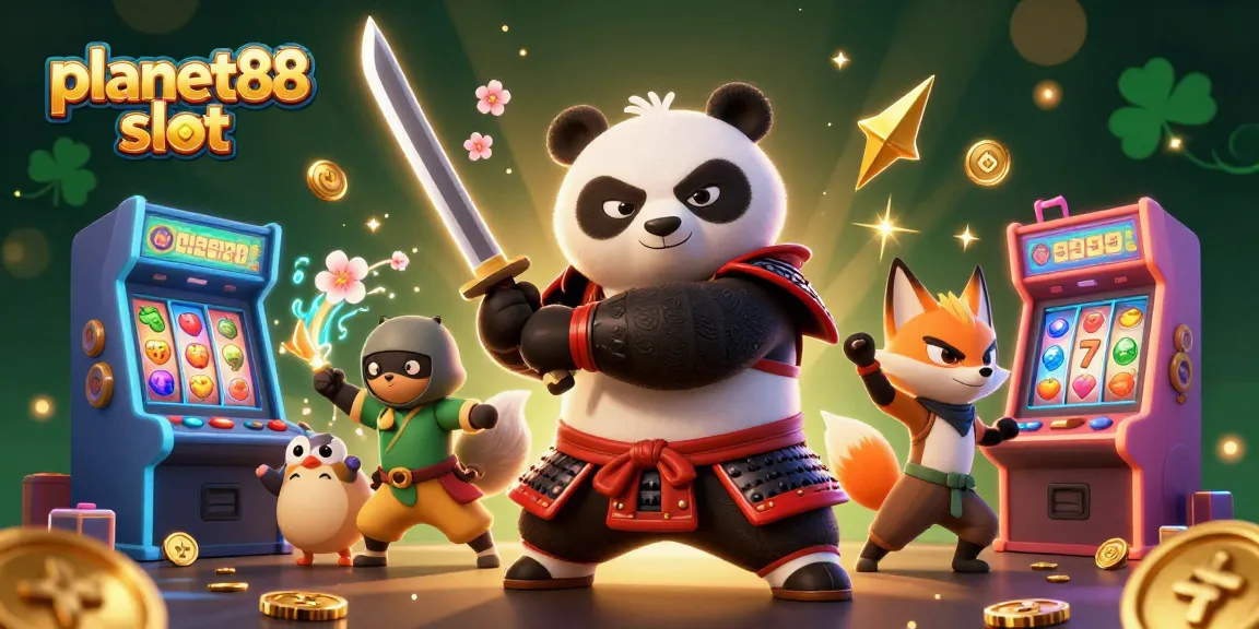 Experience thrilling gaming at planet88 slot with vibrant characters amid slot machines